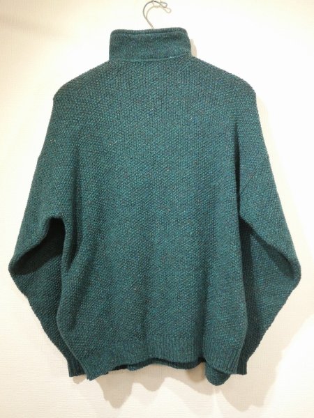 画像2: 80s REI HALF ZIP COLOR NEP KNIT SWEATER MADE IN USA (2)