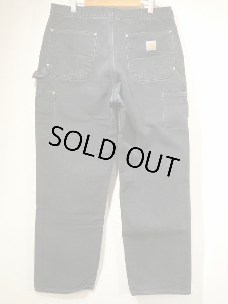 画像2: 10s Carhartt DOUBLE KNEE BLACK DUCK WORK PANTS MADE IN USA (2)