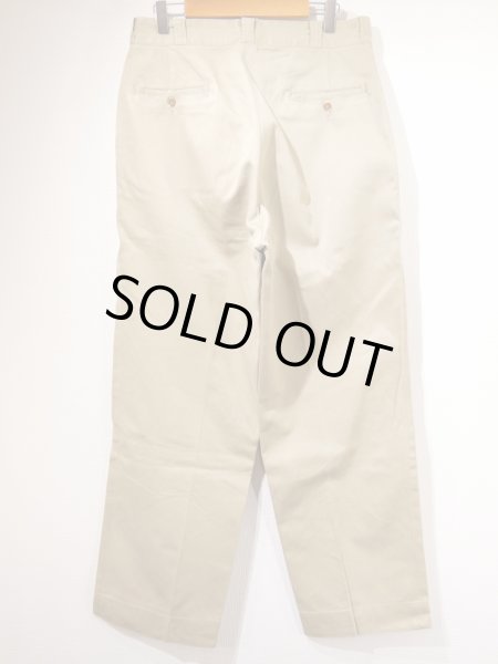 画像2: 50s US ARMY COTTON UNIFORM TWILL KHAKI CHINO TROUSERS PANTS (2)
