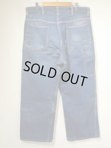 画像2: 50s JC Penney BIG MAC DENIM PAINTER WORK PANTS (4) (2)