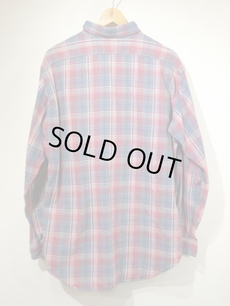 画像2: 90s Polo Ralph Lauren DUNGAREE WORK SHIRT COTTON FLANNEL L/S SHIRT  (2)