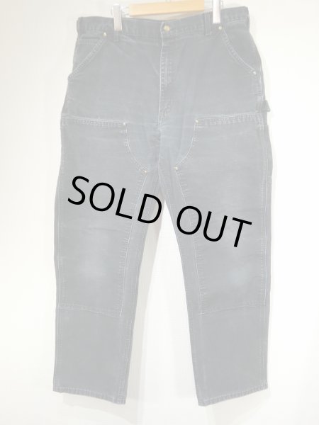 画像1: 00s Carhartt DOUBLE KNEE BLACK DUCK PAINTER WORK PANTS  (1)