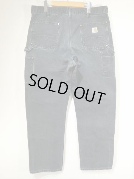 画像2: 00s Carhartt DOUBLE KNEE BLACK DUCK PAINTER WORK PANTS  (2)
