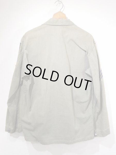 画像2: 40s US ARMY M-43 HBT HERRINGBONE TWILL UTILITY JACKET (2)