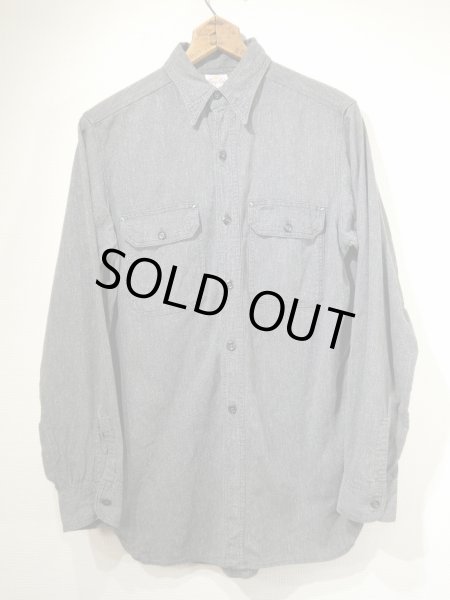 画像1: 50s King Kole SALT&PEPPER BLACK CHAMBRAY SHIRT (1)