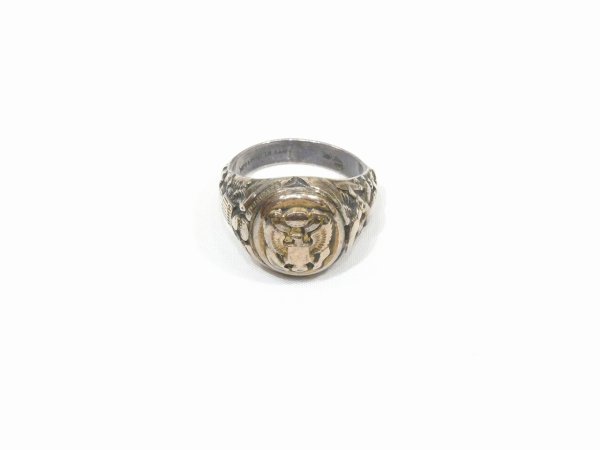 画像1: 40s US ARMY STERLING＆10K COMBINATION RING (1)