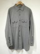 画像1: 60s UNKNOWN SALT&PEPPER BLACK CHAMBRAY SHIRT (1)