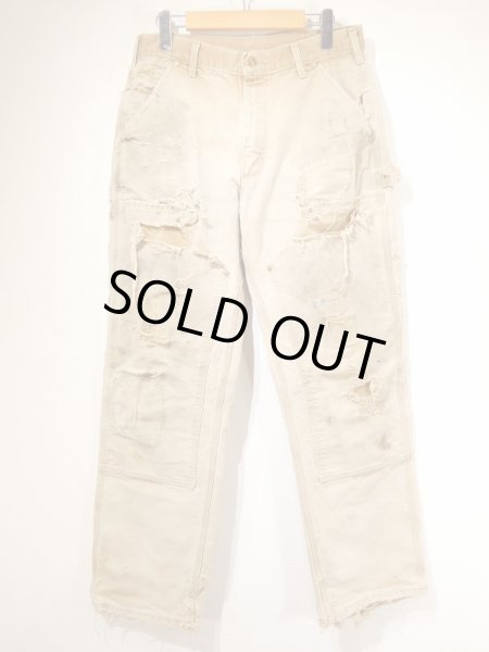 画像1: 10s Carhartt DOUBLE KNEE DUCK PAINTER WORK PANTS MADE IN USA DISTRESSED (1)