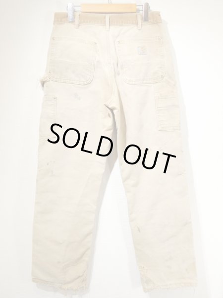 画像2: 10s Carhartt DOUBLE KNEE DUCK PAINTER WORK PANTS MADE IN USA DISTRESSED (2)