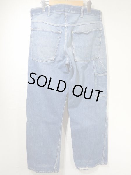 60s JC Penney PAYDAY DENIM PAINTER WORK PANTS - RICUR