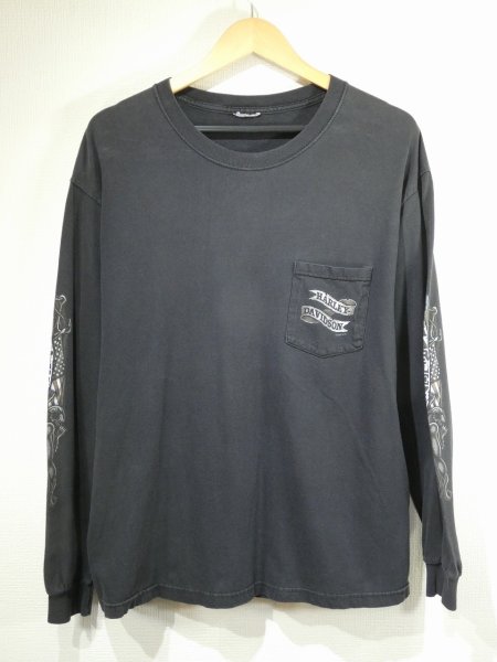 画像1: 00s HARLEY DAVIDSON FULL PRINT LONG SLEEVE L/S T-SHIRT MADE IN USA  (1)