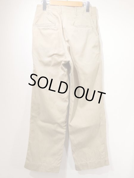 40s 50s US ARMY M-45 COTTON KHAKI CHINO TROUSERS PANTS (2