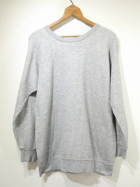 画像2: 60s UNKNOWN ALL COTTON BLANK OLD SWEAT (2)