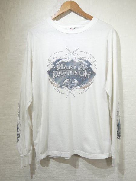 画像1: 00s HOLOUBEK HARLEY DAVIDSON FULL PRINT LONG SLEEVE L/S T-SHIRT MADE IN USA (1)
