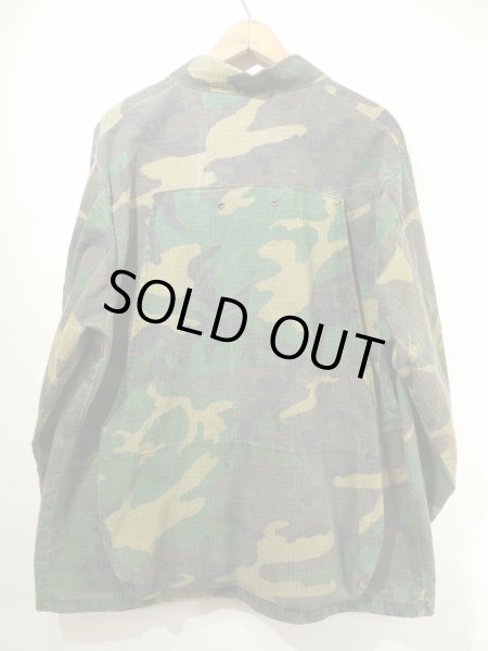 画像2: 70s Key IMPERIAL WOODLAND CAMO HUNTING CHORE JACKET COVERALL (2)