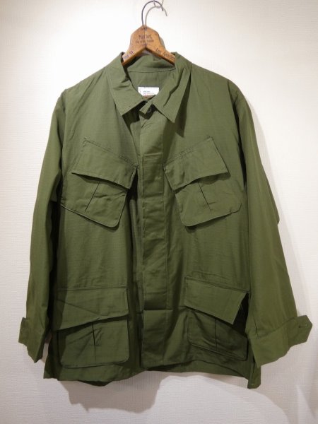 画像1: 60s '69 US ARMY RIP STOP JUNGLE FATIGUE JACKET 5th L-S DEAD STOCK (2) (1)