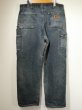 画像2: 10s Carhartt DOUBLE KNEE BLACK DUCK PAINTER WORK PANTS SUPER FADE (2)