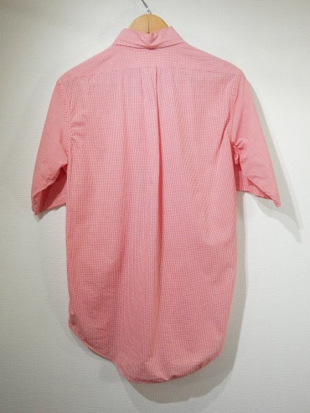 画像2: 〜 70s BROOKS BROTHERS POLO COLLAR GINGHAM CHECK S/S SHIRT (2)