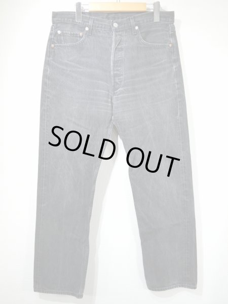 画像1: 90s 00s Levi's 501 SULFUR DYED BLACK DENIM PANTS MADE IN EURO (1)