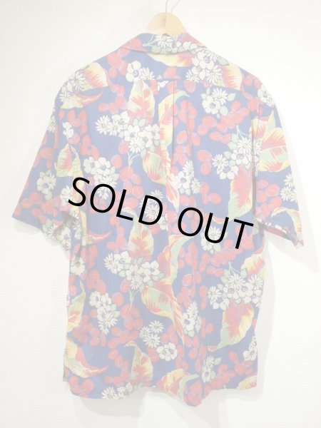画像2: 90s 00s Polo Ralph Lauren CALDWELL FLOWER PRINT COTTON LOOP COLLAR S/S SHIRT  (2)