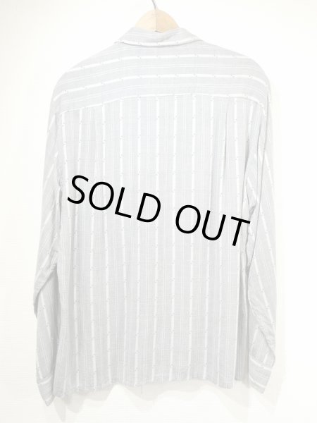 画像2: 60s Dicassio WOVEN PLAID LOOP COLLAR RAYON SHIRT  (2)