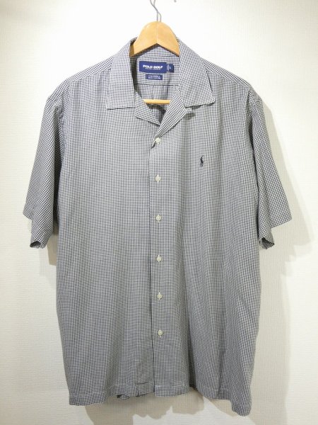画像1: 90s 00s Ralph Lauren POLO GOLF CALDWELL GINGHAM CHECK LOOP COLLAR  S/S SHIRT (1)