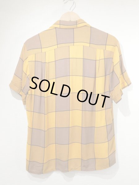 60s 70s Penneys TOWNCRAFT BLOCK CHECK RAYON S/S SHIRT - RICUR