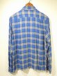 画像2: 60s jackman's GRADATION CHECK WOVEN NEP PLAID LOOP COLLAR RAYON SHIRT  (2)