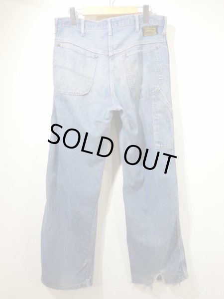 画像2: 60s Old Kentucky DENIM PAINTER WORK PANTS (2) (2)
