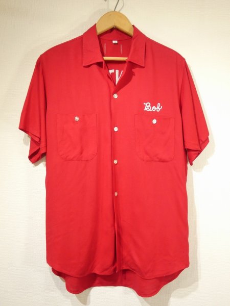 画像2: 60s UNKNOWN RAYON BOWLING SHIRT (2)