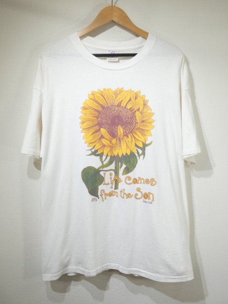 画像1: 90s DELTA SUN FLOWER PRINT T-SHIRT (1)