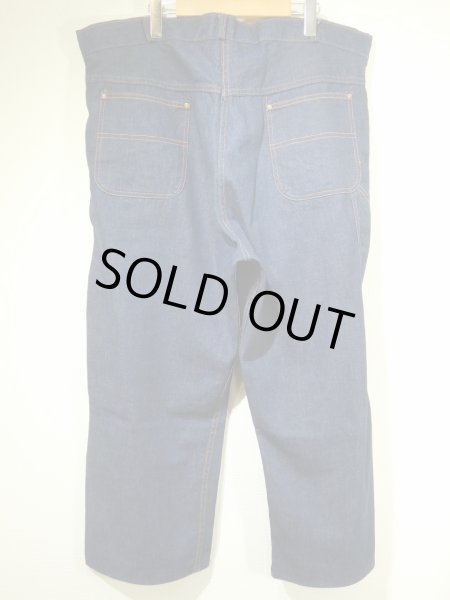 画像2: 40s Model DENIM PAINTER WORK PANTS with CROTCH RIVET (2)