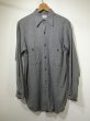 画像1: 50s JC PENNEY BIG MAC SALT&PEPER BLACK CHAMBRAY SHIRT (1)