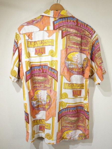 画像2: 60s MADE IN HAWAII ALL OVER PRINT COTTON S/S SHIRT HAWAIIAN (2)
