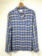 画像1: 60s Amberley OMBRE SHADOW PLAID RAYON BOX SHIRT (1)