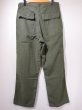 画像2: 70s '70 US ARMY OG-107 UTILITY TROUSERS BAKER PANTS  (2)