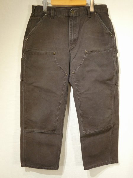 画像1: 10s Carhartt DOUBLE KNEE DUCK PAINTER WORK PANTS DARK BROWN (1)