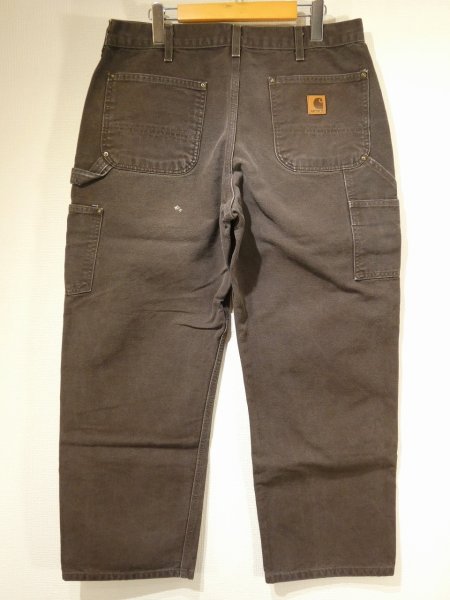 画像2: 10s Carhartt DOUBLE KNEE DUCK PAINTER WORK PANTS DARK BROWN (2)