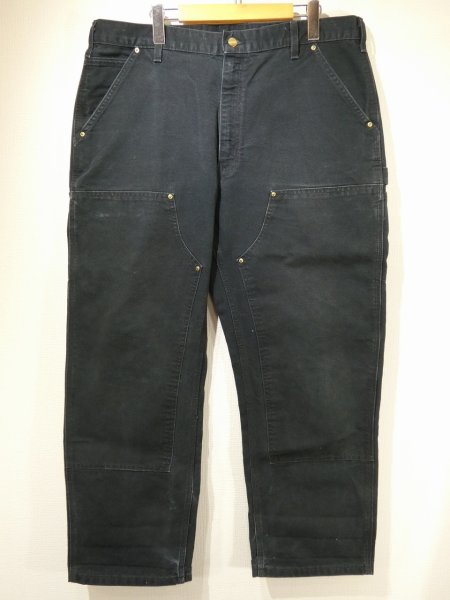 画像1: 00s Carhartt DOUBLE KNEE BLACK DUCK WORK PAINTER PANTS  (1)