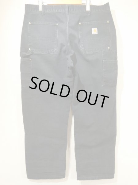 画像2: 00s Carhartt DOUBLE KNEE BLACK DUCK WORK PAINTER PANTS  (2)