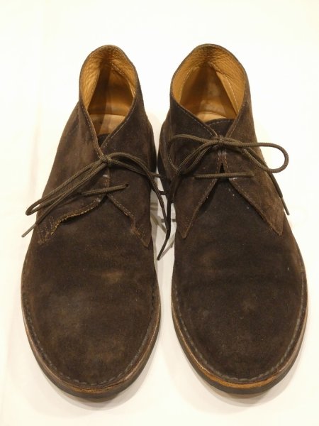 画像1: 90s 00s BROOKS BROTHERS SUEDE CHUKKA BOOTS MADE IN ITALY (1)