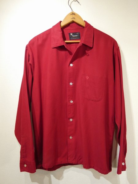 画像1: 60s Manhattan LOOP COLLAR COTTON BOX SHIRT  (1)