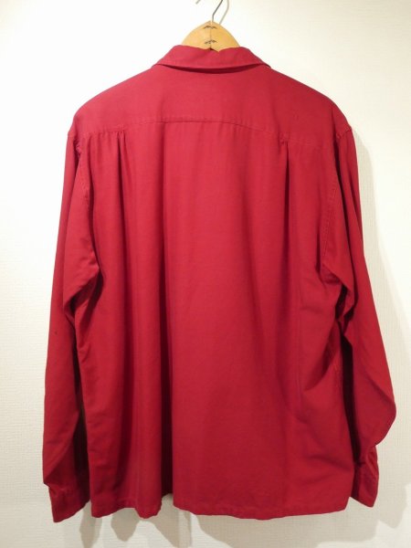 画像2: 60s Manhattan LOOP COLLAR COTTON BOX SHIRT  (2)