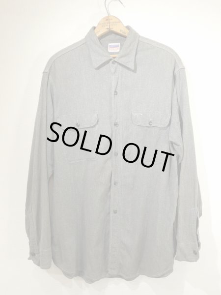 画像1: 50s JC Penney BIG MAC SALT&PEPER BLACK CHAMBRAY SHIRT (1)