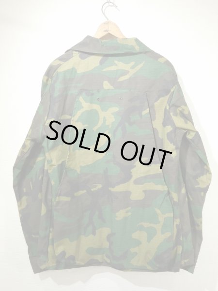 画像2: 70s Key IMPERIAL RIP STOP WOODLAND CAMO HUNTING CHORE JACKET COVERALL NOS (2)