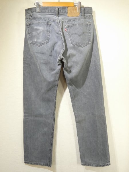 画像2: 80s Levi's 501- 0658 YARN DYED BLACK DENIM PANTS W36L32 MADE IN USA (2)