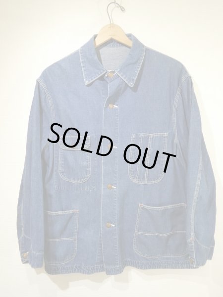 画像1: 50s 60s BLUE BELL DENIM CHORE JACKET COVERALL (1)