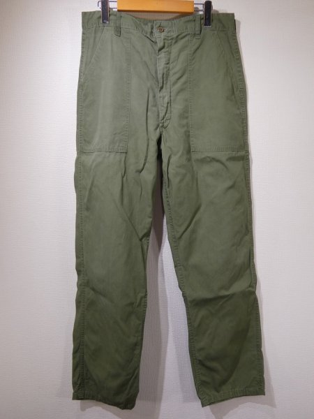 画像1: 60s US ARMY LOUIS ARONOFF Co PX CIVILIAN COTTON POPLIN UTILITY BAKER PANTS (1)