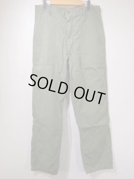 画像1: 60s US ARMY LOUIS ARONOFF Co PX CIVILIAN COTTON POPLIN UTILITY BAKER PANTS (1)