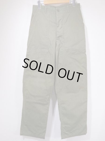 画像1: 50s US ARMY OD-7 M-47 HBT UTILITY TROUSERS BAKER PANTS (1)